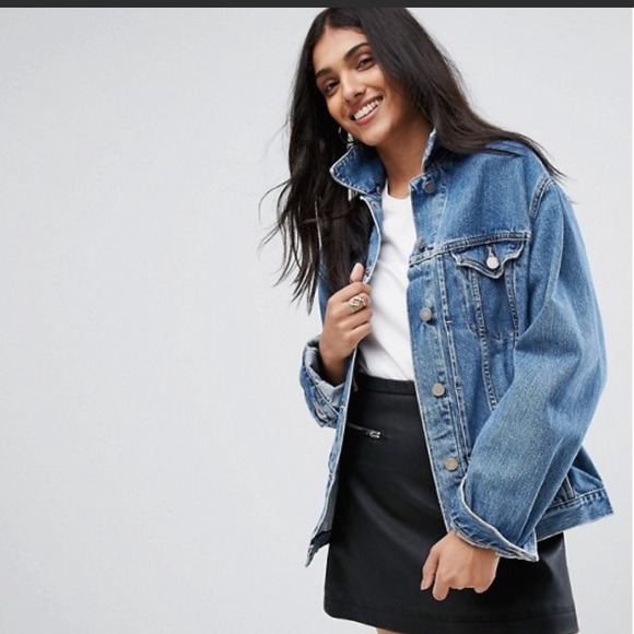 oversized denim jacket size 18